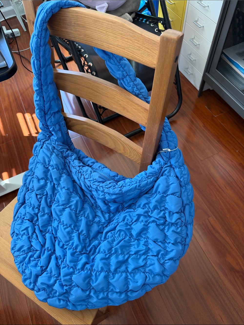 COS Quilted Bag in Bright Blue brand new